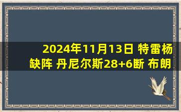 2024年11月13日 特雷杨缺阵 丹尼尔斯28+6断 布朗失绝杀 奥孔武补篮绝杀绿军